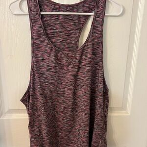 Women's Pink Space-Dye Racerback Tank Top